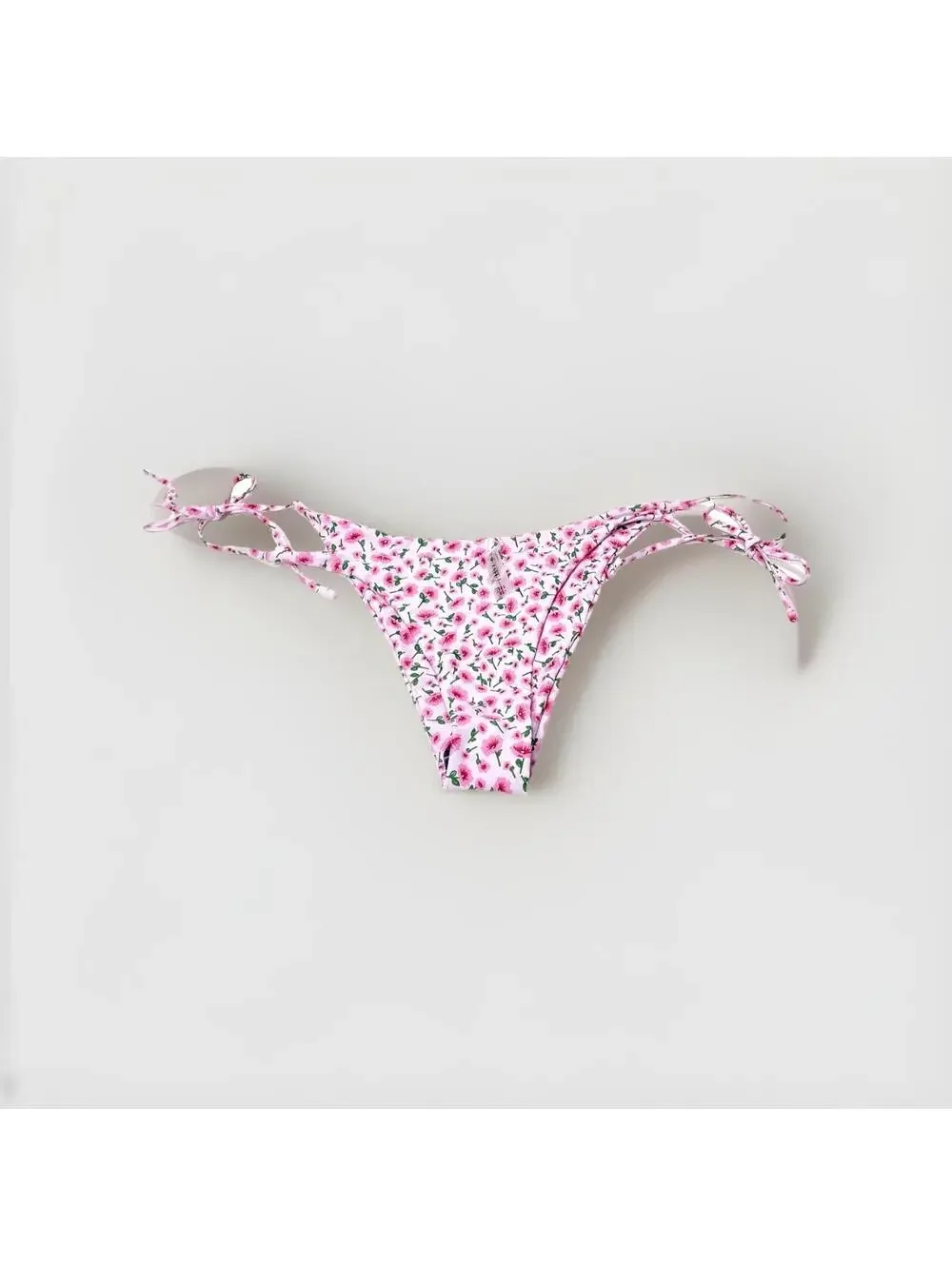 Women's Pink Floral Bikini Bottom, Cute with Side Ties, Zaful, New Size 6/Medium